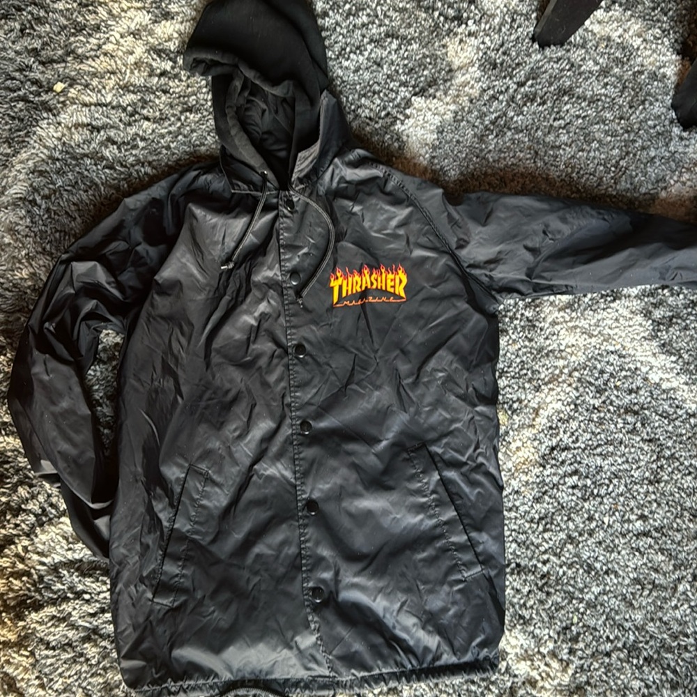 Thrasher black jacket size medium